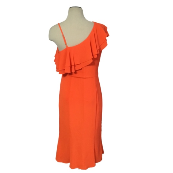 London Times Petite One Shoulder Midi Sheath - Picture 5 of 7